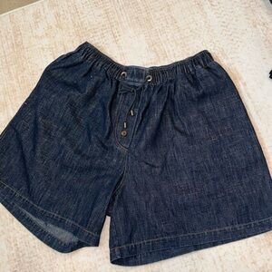 Brunello Cucinelli SOFT Denim Drawstring Shorts